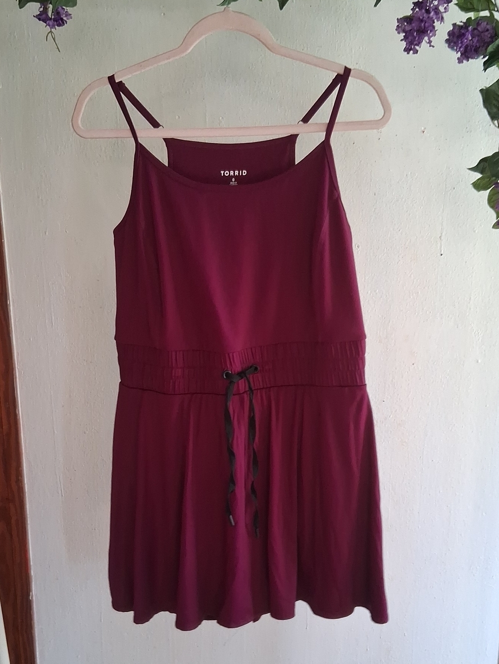torrid Burgundy Drawstring Waist Workout Wear